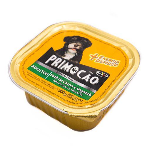 Imagem de Patê Primocão Premium para Cães Adultos sabor de Carne e Vegetais 300g