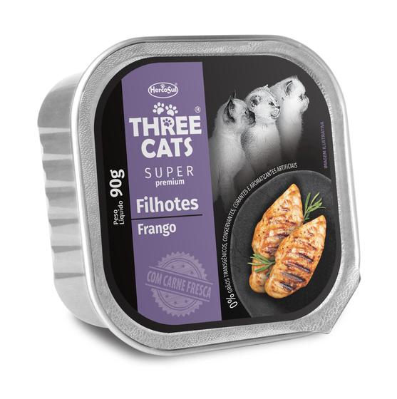 Imagem de Patê Three Cats Filhotes Frango 90G