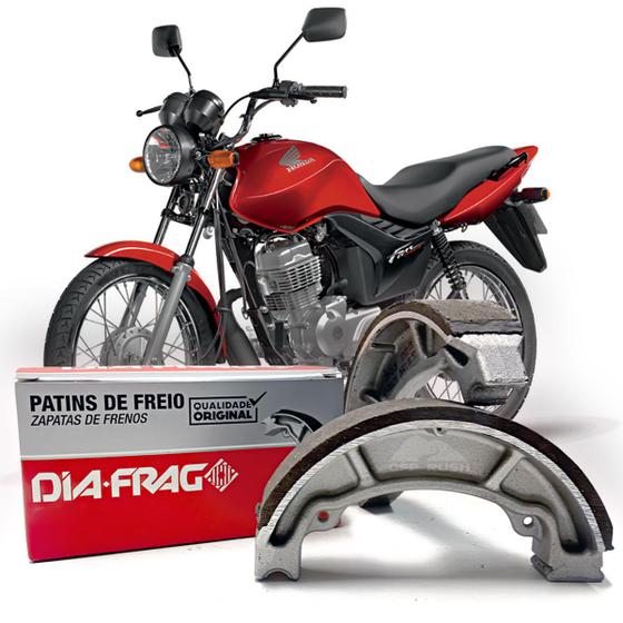 Imagem de Patim (lona) de freio (d/t) honda cg 125 / cg 150 / cg 160 std