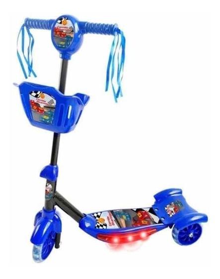 Patinete 3 Rodas Infantil Brinquedo Meninos até 35kg Luz e Som Menor preço em Patinete 3 Rodas Infantil Brinquedo Meninos até 35kg Luz e Som