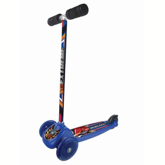 Imagem de Patinete 3 Rodas Tri Whels V8 Skate Azul 50kg Infantil Fênix