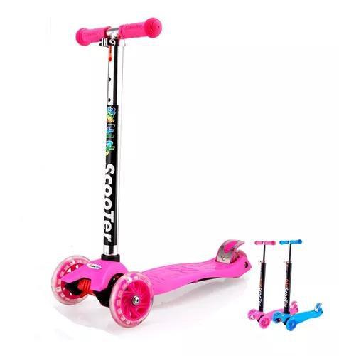 Patinete 4 Rodas com de Luzes Led Infantil Regulável Até 70kg é boa?