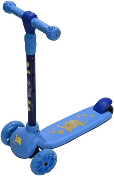 Imagem de Patinete Com Led 3 Rodas Com Ajuste de Altura Até 60kg -  Zippy Toys