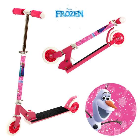 Imagem de Patinete de Metal Frozen Duas Rodas de Meninas Rosa