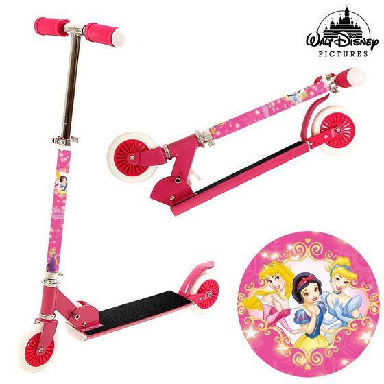 Imagem de Patinete de Metal Princesa Duas Rodas de Meninas Rosa