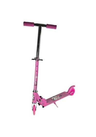 Imagem de Patinete Infantil 2 Rodas Com Led Até 45kg Rosa