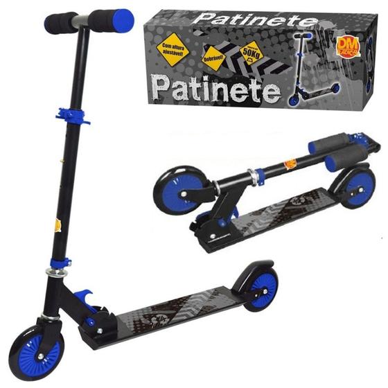 Imagem de Patinete Infantil 2 Rodas em Aluminio Radical Dobrável suporta até 50 kilos Dm Toys