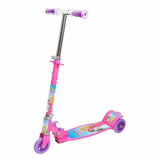 Imagem de Patinete Infantil - 3 Rodas - New Top - Sonho de Princesa - Rosa - DM Toys