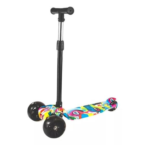 Imagem de Patinete Infantil Com 3 Rodas Dobrável  colorido 70kg