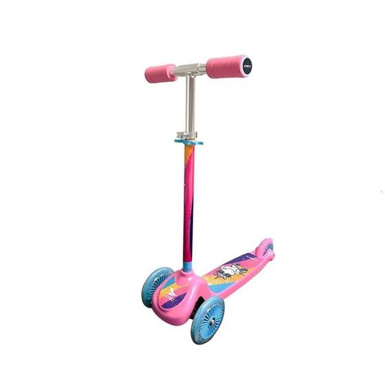 Imagem de Patinete Infantil Com 3 Rodas Unicórnio New Atrio - Es459 Cor Rosa