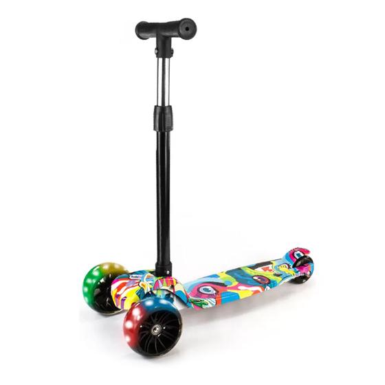 Patinete Infantil Dobrável Com Led Base Scooter Freio BV0011 - Mega Compras Imagem de Patinete Infantil Dobrável Com Led Base Scooter Freio BV0011 - Mega Compras
