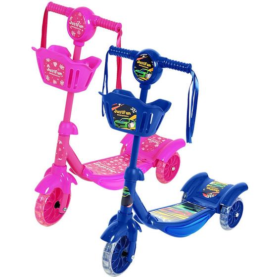 Patinete Infantil Luz De Led 3 Rodas Com Cesta Rosa Ou Azul é ruim? Patinete Infantil Luz De Led 3 Rodas Com Cesta Rosa Ou Azul é boa?