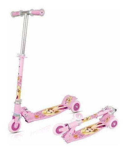 Imagem de Patinete Infantil Meninas 3 Rodas 50kg Ajustável Brinquedo