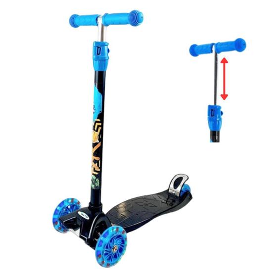 Patinete Infantil Radical New Plus com 3 Rodas Azul Crianças Menor preço em Patinete Infantil Radical New Plus com 3 Rodas Azul Crianças