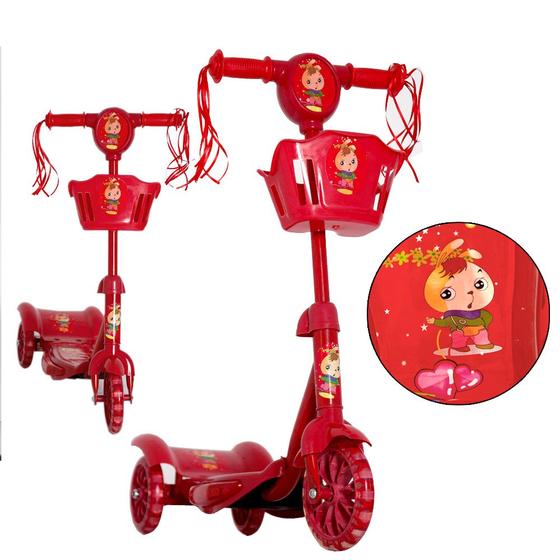 Imagem de Patinete Infantil Radical Power com Kit de Proteção Barato