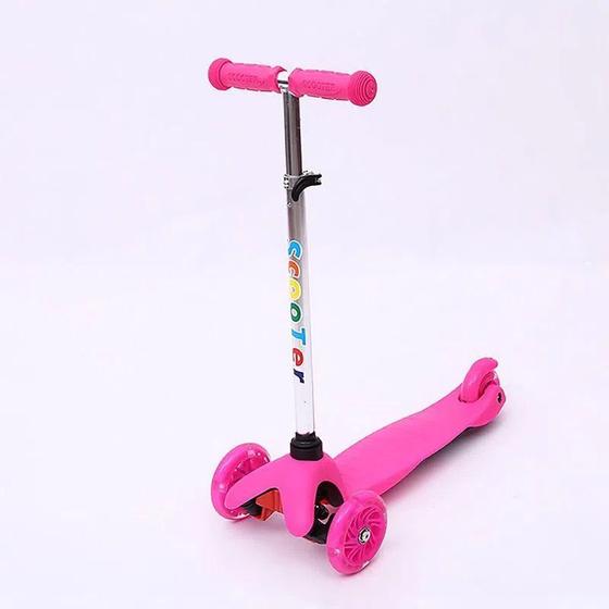 Patinete Infantil Rodas Luzes LED Ajustável até 60 kg Menor preço em Patinete Infantil Rodas Luzes LED Ajustável até 60 kg