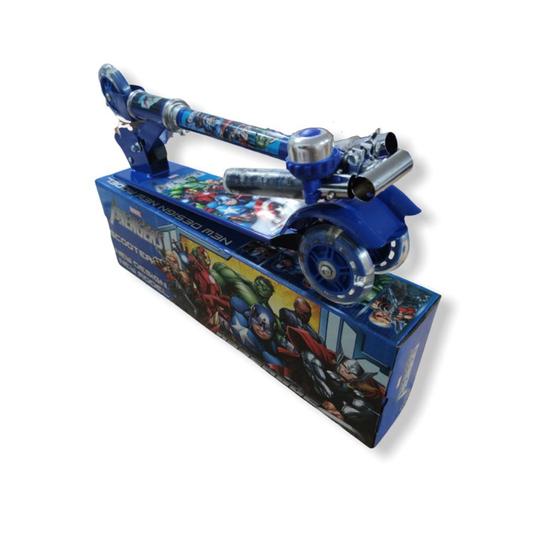 Patinete Infantil Scooter Metal Os Vingadores 3 Rodas Led - Buzina Menor preço em Patinete Infantil Scooter Metal Os Vingadores 3 Rodas Led - Buzina