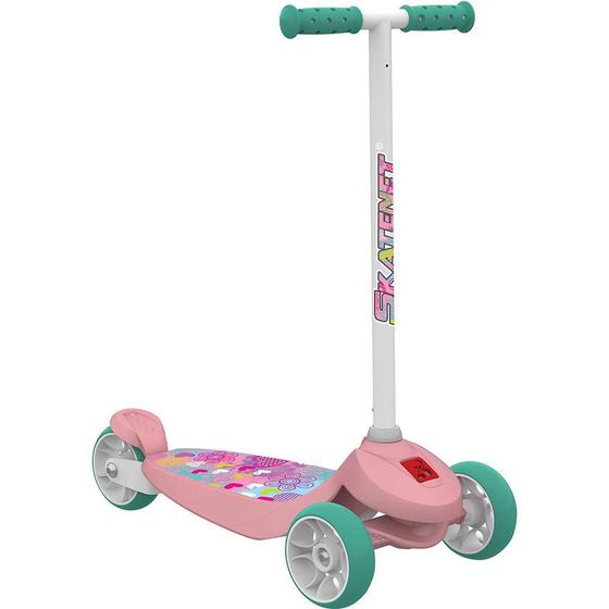 Imagem de Patinete infantil skatenet flower rosa - bandeirante