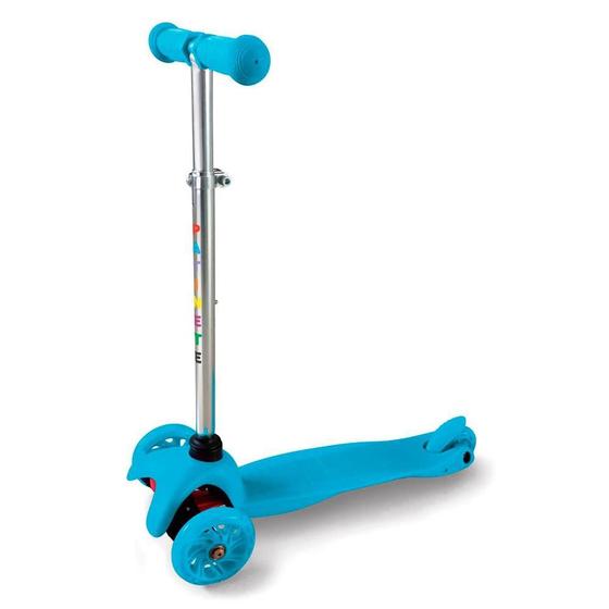 Imagem de Patinete Meninos 3 Rodas Spin Roller com Luzes de Led - Infantil -  AZUL