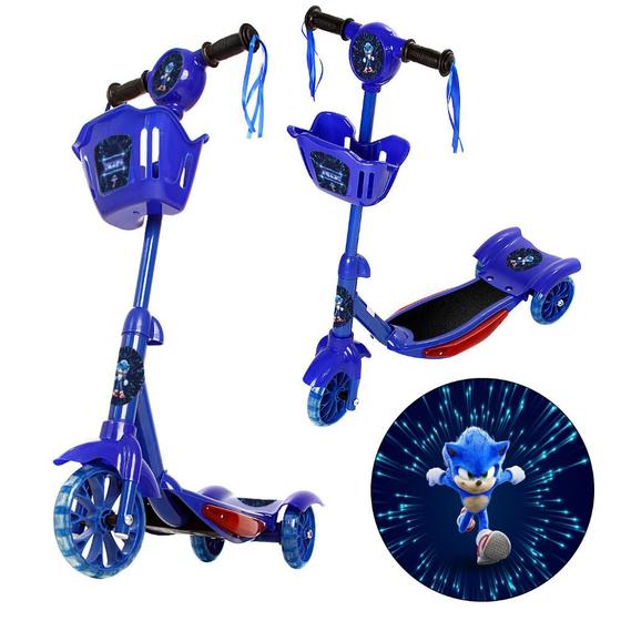 Imagem de Patinete p Criança Sonic The Hedgehog Scooter 3 Rodas