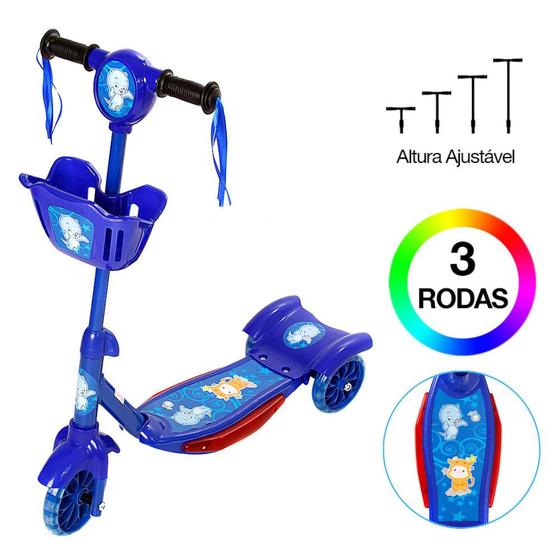 Imagem de Patinete Para Crianças Scooter 3 Rodas Brinquedo Infantil