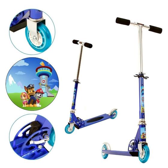 Imagem de Patinete Paw Patrol para Criança 2 Rodas Masculino Azul