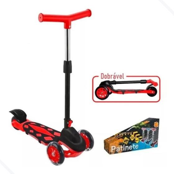 Imagem de Patinete Radical Power Vermelho Para Crianças - DM Toys