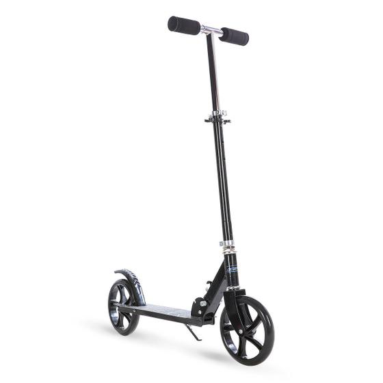 Patinete scooter grande juvenil/adulto 2 rodas 200mm - preto Menor preço em Patinete scooter grande juvenil/adulto 2 rodas 200mm - preto