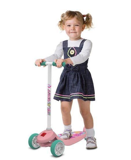 Imagem de Patinete Skatenet Kid Infantil Flower Rosa Bandeirante