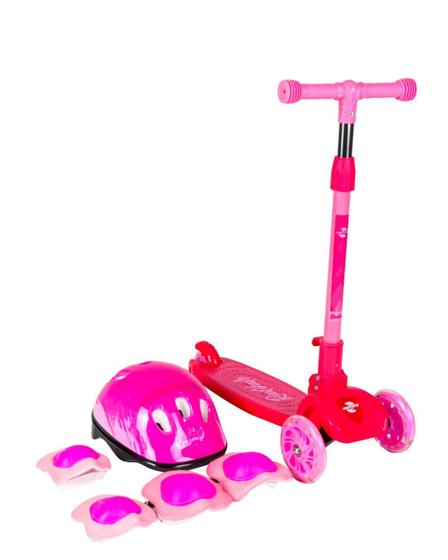 Imagem de Patinete Sport Rosa + Kit Proteção