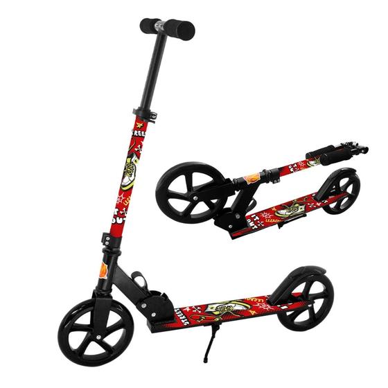 Imagem de Patinete Street Tenis Juvenil Radical Dobravel Altura Ajustavel Até 80kg Dm Toys DMR6849