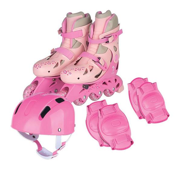 Imagem de Patins Ajustável com Acessórios Tam 38/41 Rosa - Fenix