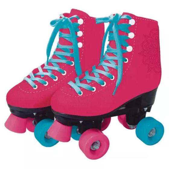 Imagem de Patins Clássico 35-36 Rosa 4 Rodas - Fun F0008-1/8277-0