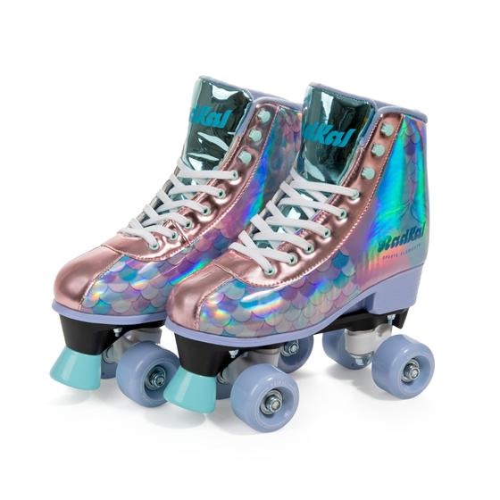 Imagem de Patins Feminino Sereia Quatro Rodas Quad Bota N 35-38 Fenix