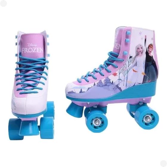 Imagem de Patins Frozen 4 Rodas - Aventuras no Gelo Tamanho 35/36 F0165-7 - Fun