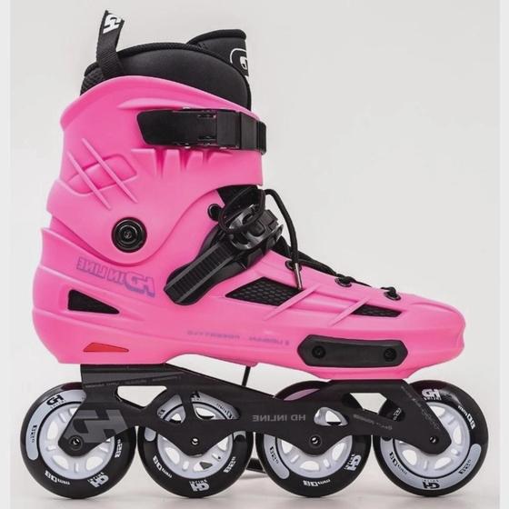 Imagem de Patins Hd Inline New Skull Urban Rosa