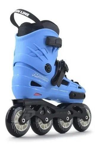 Patins Hd Inline Skull Profissional Urban Abec-9 Top Azul Menor preço em Patins Hd Inline Skull Profissional Urban Abec-9 Top Azul