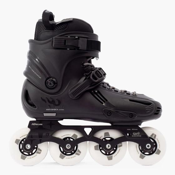 Imagem de Patins HD Inline Sky Black Stone 80mm Abec-9