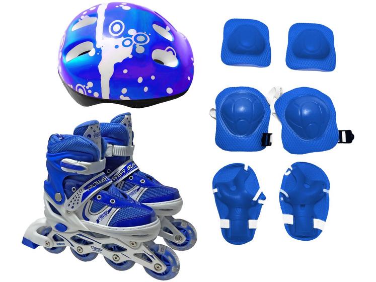 Imagem de Patins in Line Infantil 4F Import Azul