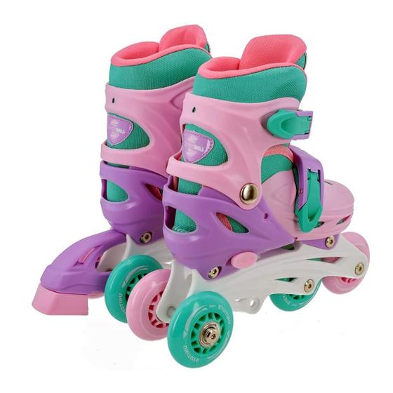 Patins Infantil 3 Em 1 Inline Triline Roller Com Kit Proteção é boa?