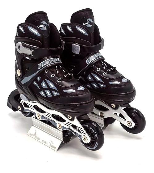 Imagem de Patins Inline Roller Semi Profissional 37-40 Preto Ut1108