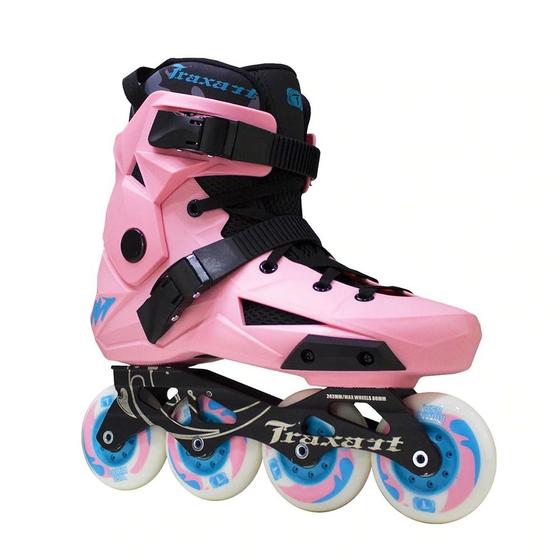 Imagem de Patins Inline Urban/freestyle Traxart Revolt Rosa Abec 9