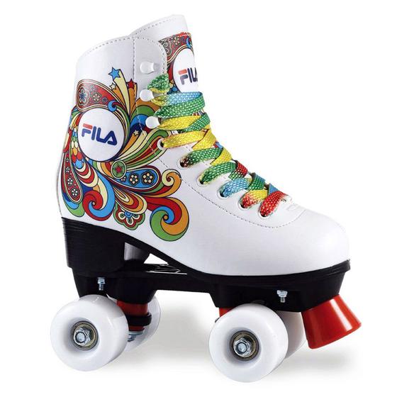 Patins Quad 4 Rodas Bella White - Tamanho 32 - Branco - 01301700703 ...