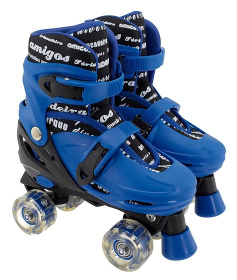 Imagem de Patins Rafa Boy Azul Com Luz Brinquedo Menino - SAMBA TOYS
