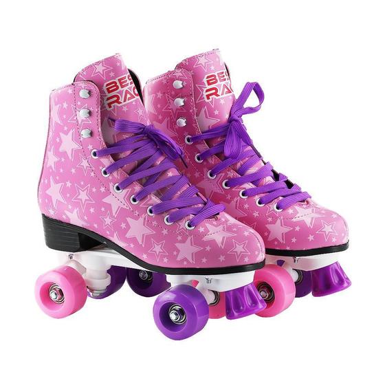 Imagem de Patins Retrô Clássico 4 rodas Quad Roller 33/34 - Bbr Toys