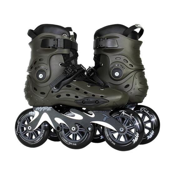 Imagem de Patins Traxart Hype Freestyle Verde - 110mm ABEC-9