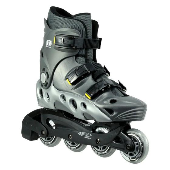 Imagem de Patins Traxart Recreação Spectro Cinza - 72mm ABEC-5