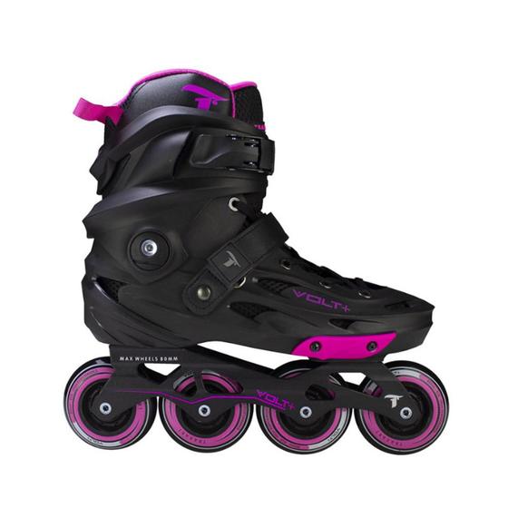 Imagem de Patins Traxart Volt+ Rosa Profissional Abec 9 Freestyle