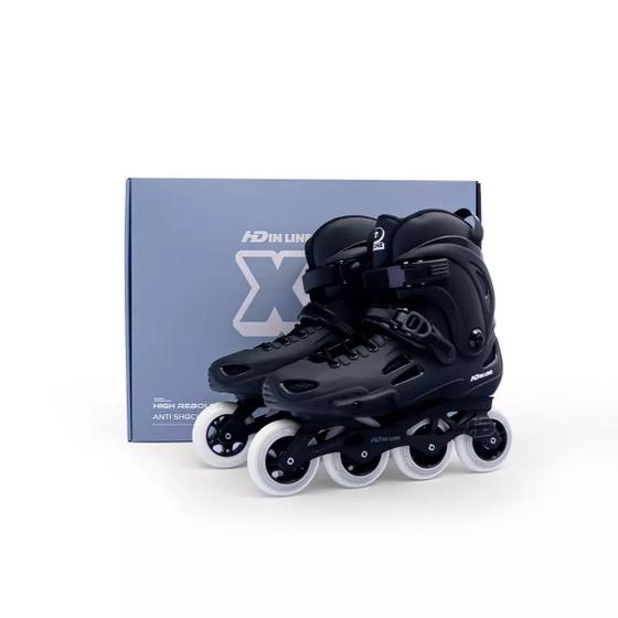 Imagem de Patins Urbano HD Inline XT Preto Rodas 80mm Abec-9