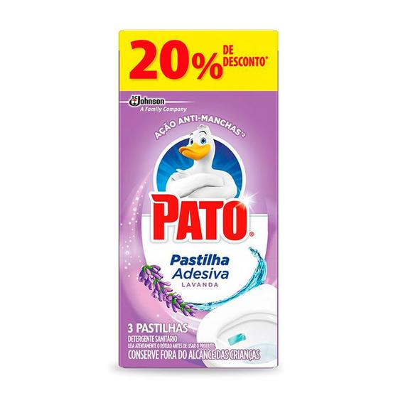 Imagem de Pato Pastilha Adesiva Lavanda com 3 Unidades 20% Desconto